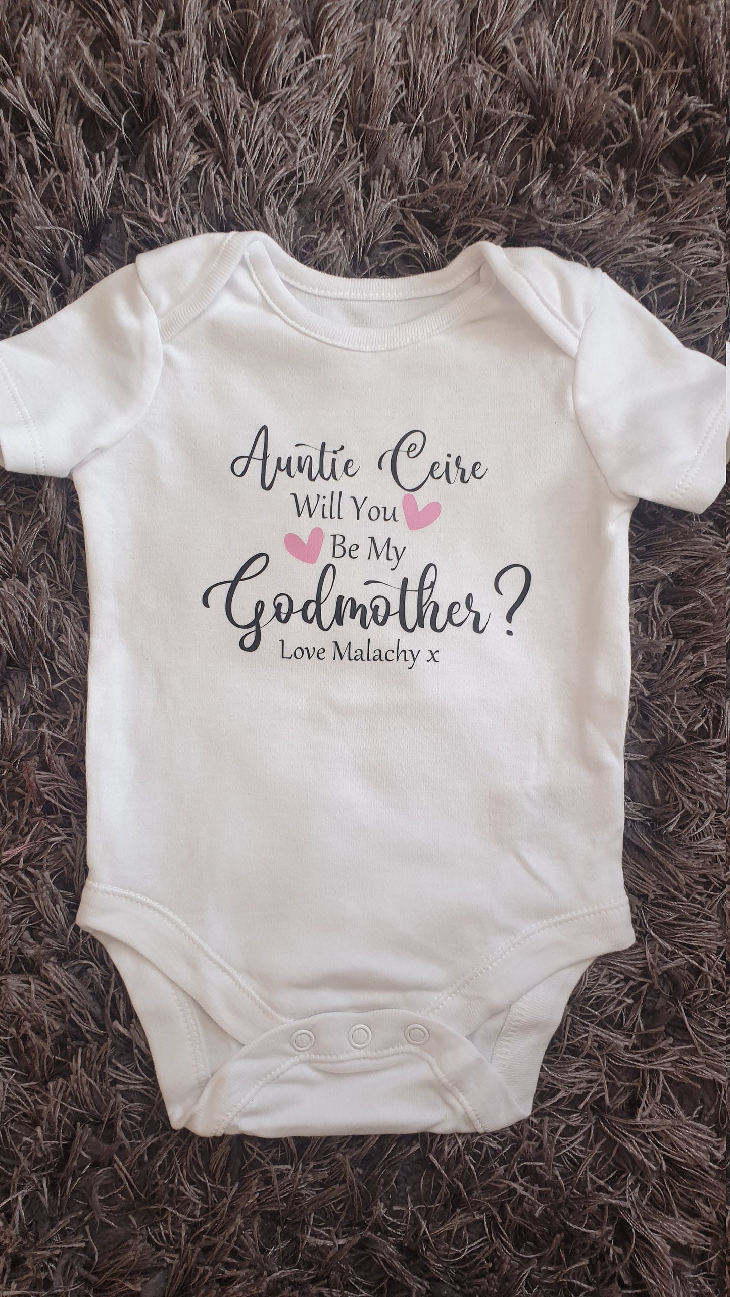 Will You Be My Godmother/Godfather Baby Vest