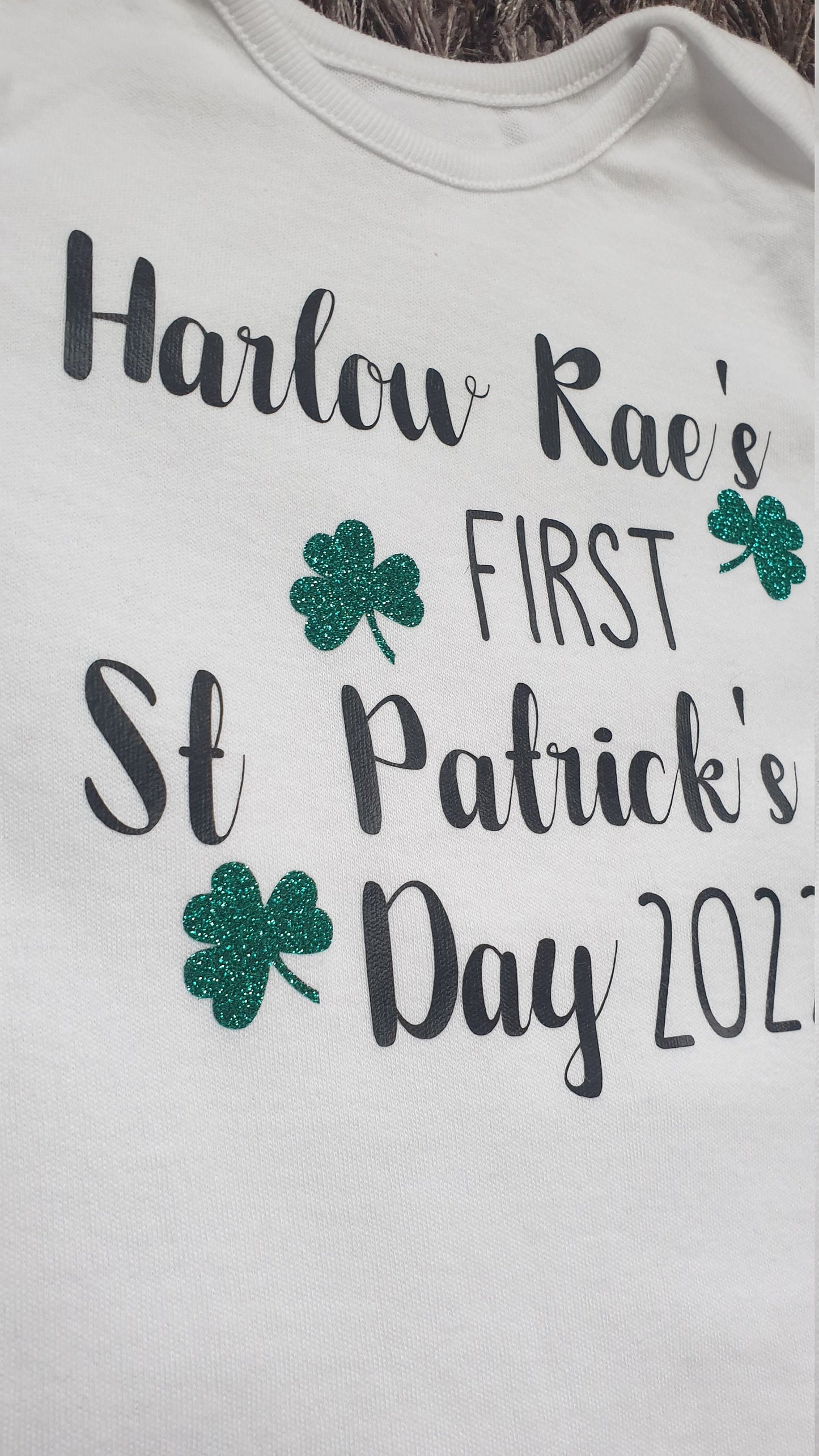 St Patrick's Day Baby Vest