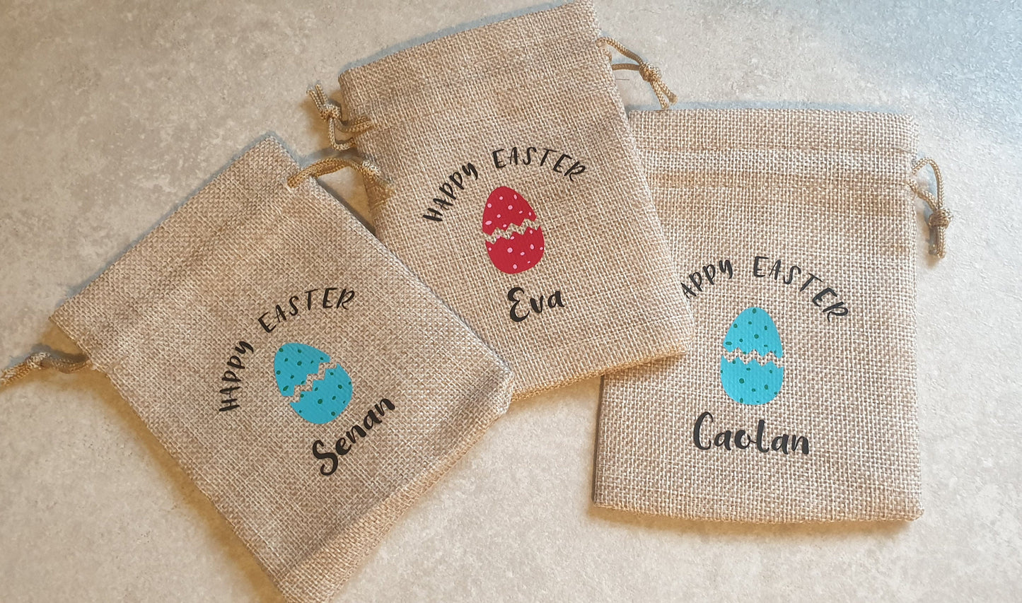 Personalised Easter Egg Hunt Pouch Bag | Easter Gift | Easter Basket | Egg Hunt | Chocolate Egg | Chocolate Coin Holder | Ireland | Irish
