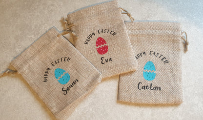 Personalised Easter Egg Hunt Pouch Bag | Easter Gift | Easter Basket | Egg Hunt | Chocolate Egg | Chocolate Coin Holder | Ireland | Irish
