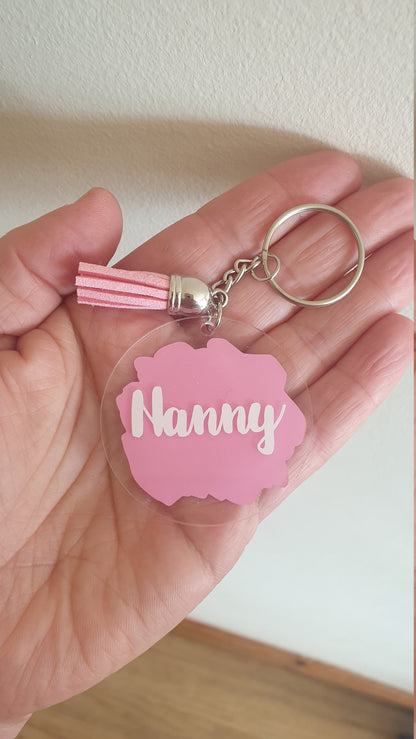Personalised Name Keyring, Custom Key chain, Mother's Day Gift, Friends Gift,  Key holder, Round, Car Keys, New Home Ireland, Ireland, Irish