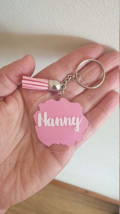 Personalised Name Keyring, Custom Key chain, Mother's Day Gift, Friends Gift,  Key holder, Round, Car Keys, New Home Ireland, Ireland, Irish
