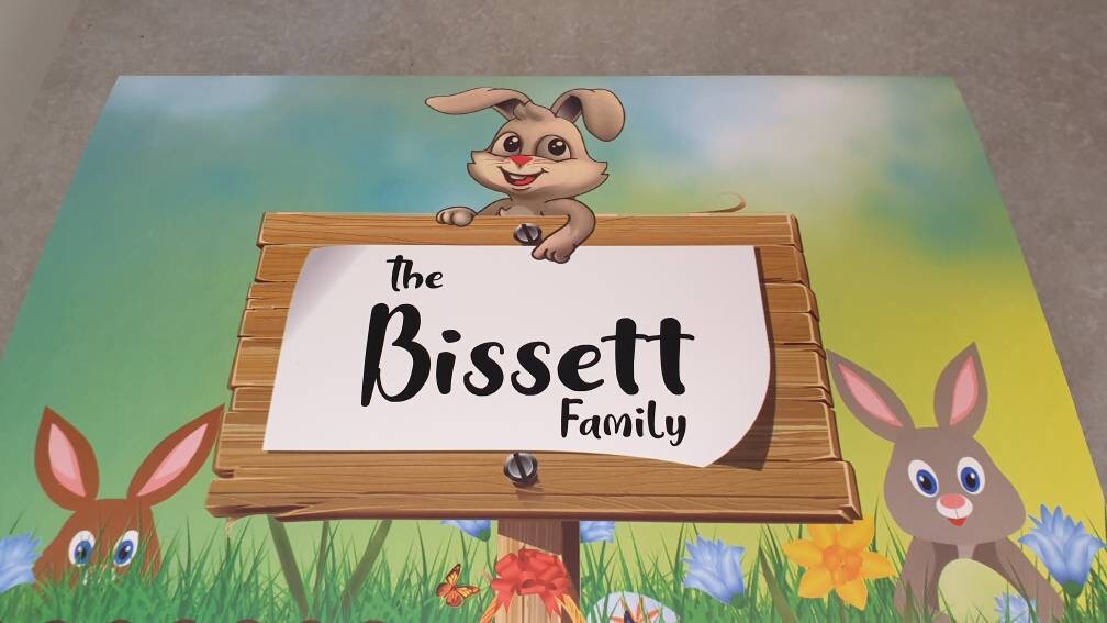 Personalised Easter Treat Box, Favour Box, Fillable Snack Grazing Box, Childrens Gift Easter Bunny, Reusable Keepsake, Ireland, Irish