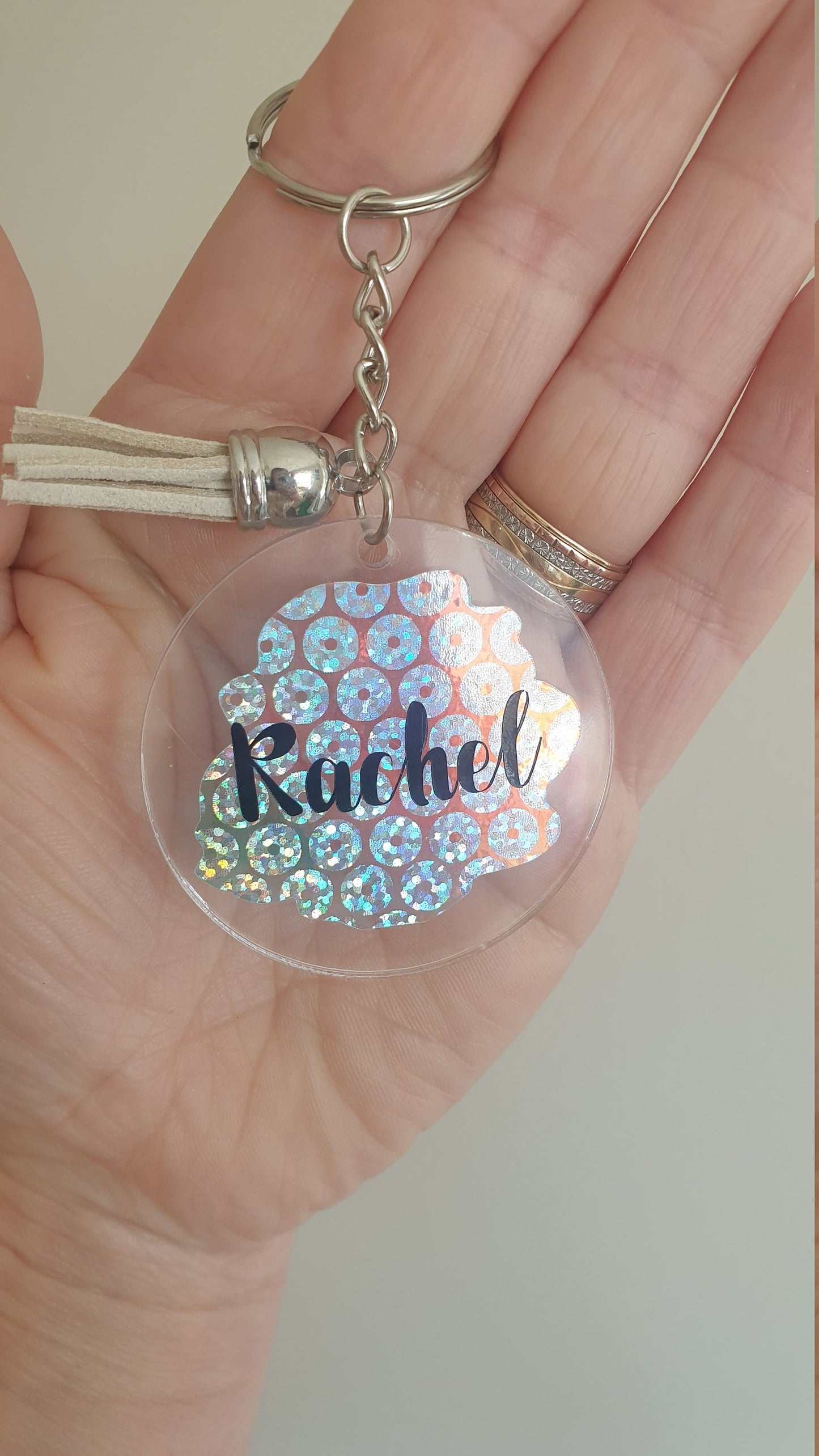 Personalised Name Keyring, Custom Key chain, Mother's Day Gift, Friends Gift,  Key holder, Round, Car Keys, New Home Ireland, Ireland, Irish