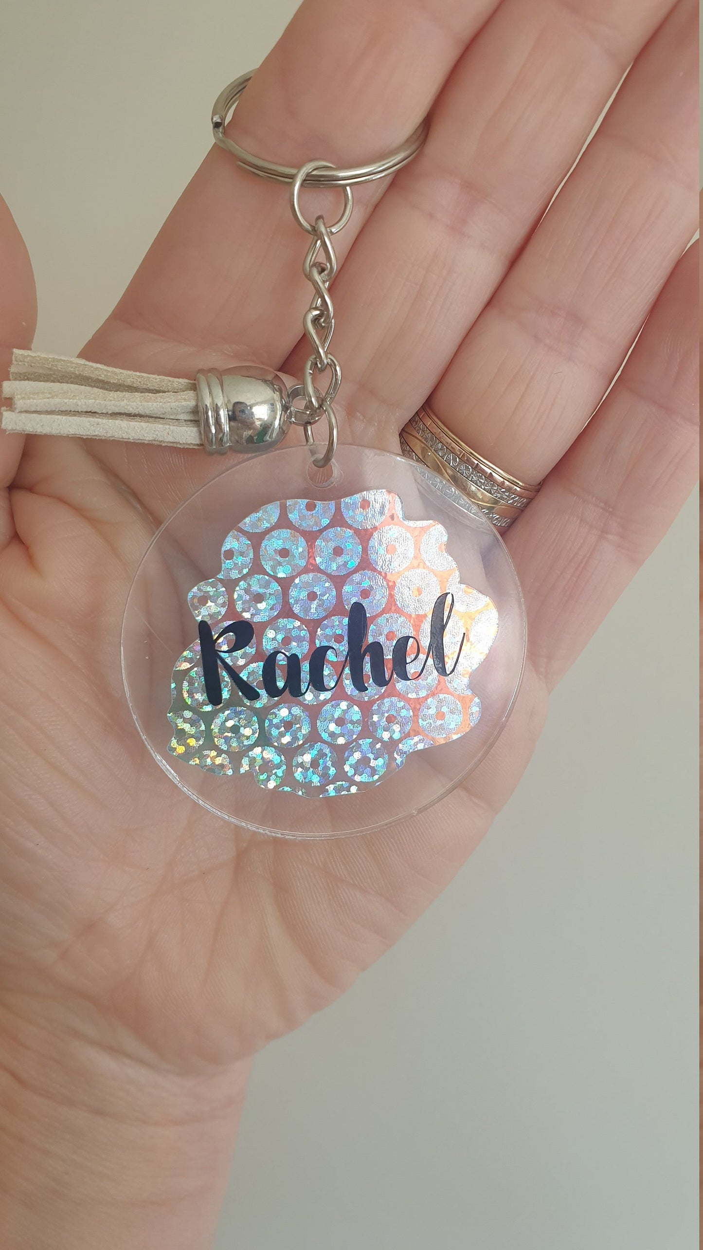 Personalised Name Keyring, Custom Key chain, Mother's Day Gift, Friends Gift,  Key holder, Round, Car Keys, New Home Ireland, Ireland, Irish