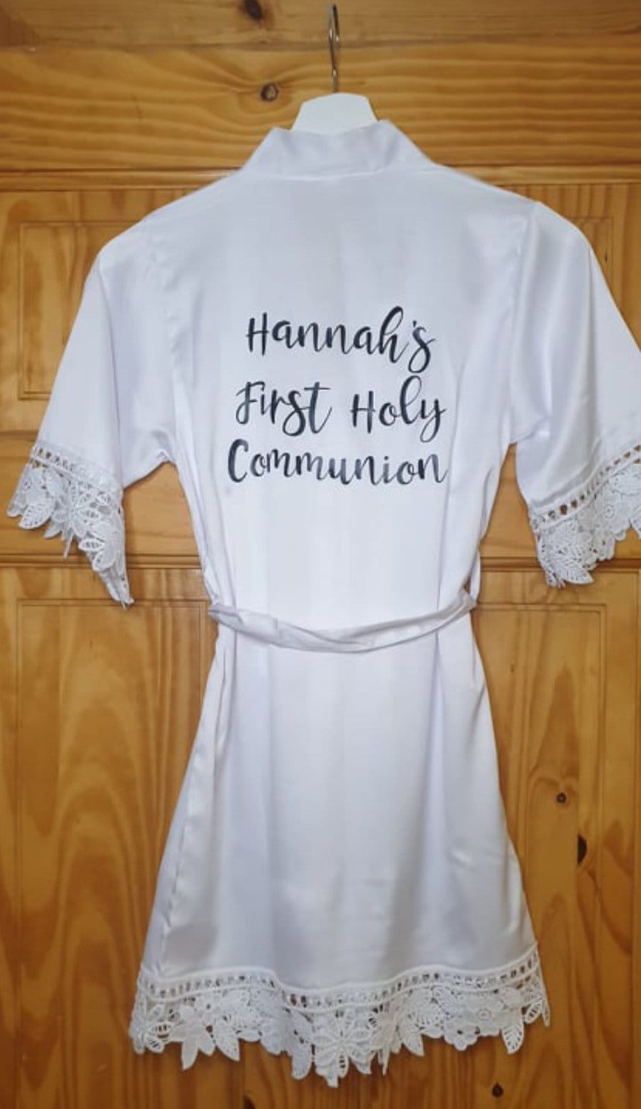 Luxury Communion Robe, Personalised Satin Gown, First Holy Communion, Confirmation, Irish, Ireland