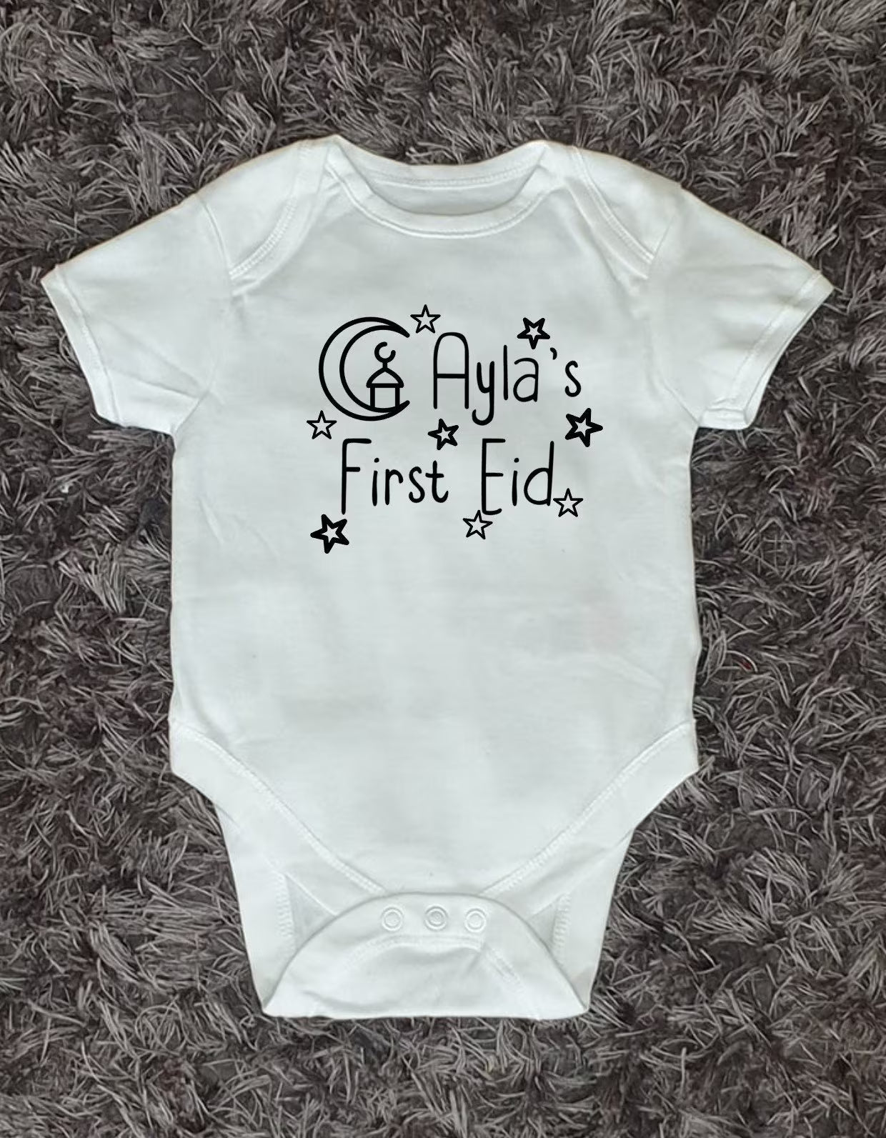 Personalised First Eid Baby Vest With Name