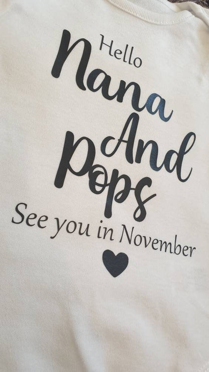 Pregnancy Announcement Baby Vest
