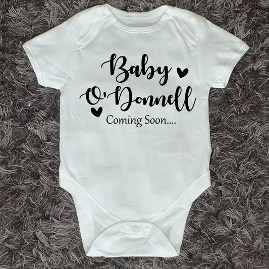 Pregnancy Announcement Baby Vest