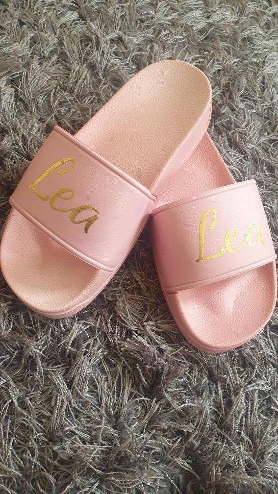 Personalised Childrens White Sliders | Kids Shoes | Sandals | Flip Flops | Summer | Footwear | Toddler | Boys | Girls | Unisex | Ireland