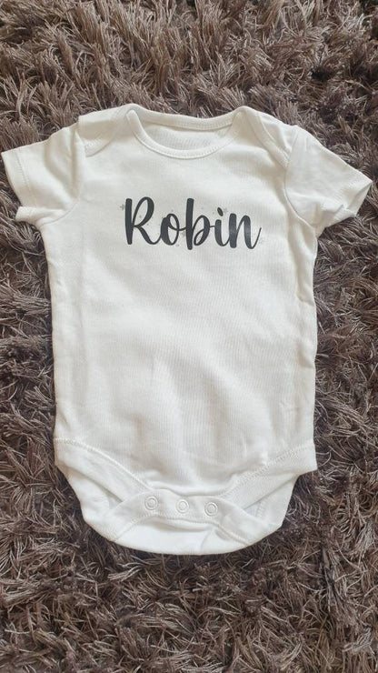 Baby Name Vest