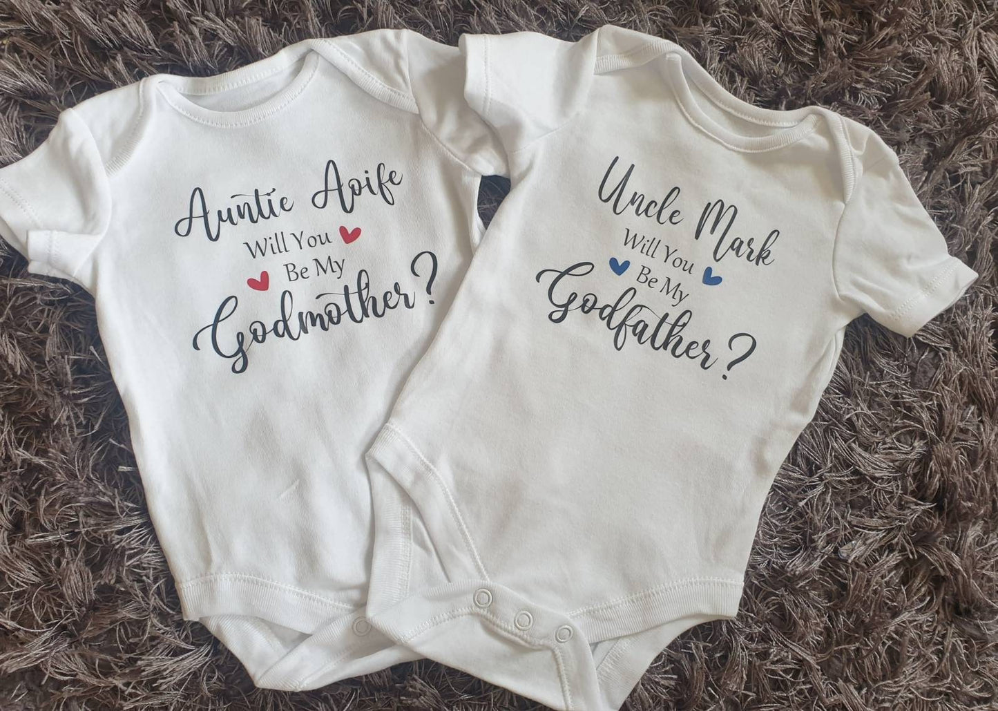 Will You Be My Godfather Baby Vest