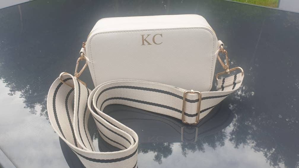 Personalised Monogram Cross Body Bag, Initial, Name, Custom Gift for Her, Leather Look Shoulder Bag, Gift For Mothers Day, Ireland, Irish