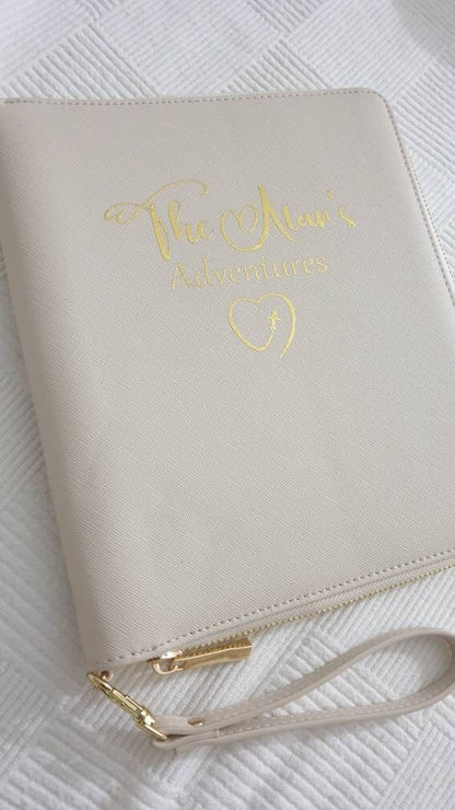 Personalised Travel Document Holder, Travel Wallet Organiser, Multiple Passport Holder, Honeymoon Gift, Wedding Present, Ireland, Irish
