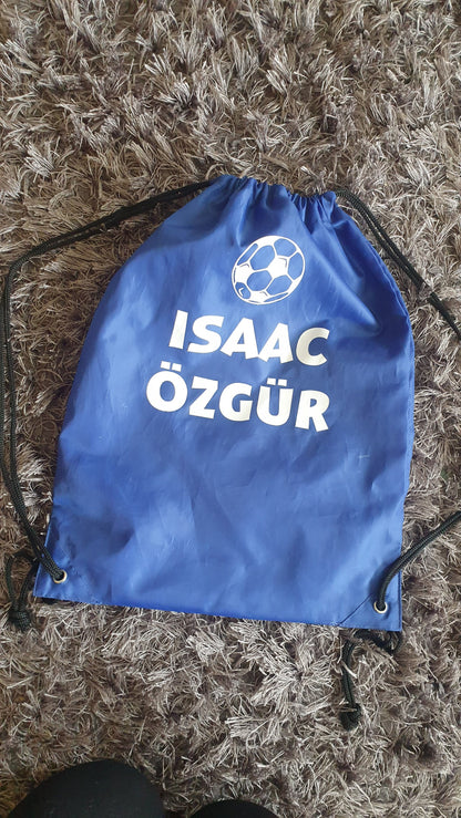 Football Kit Bag Personalised, Drawstring Bag, PE bag, Kids Sports Bag, Custom, Kit Bag, Sports , Boys, Girls, Back To School, Ireland Irish