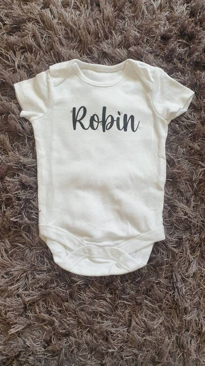 Baby Name Vest