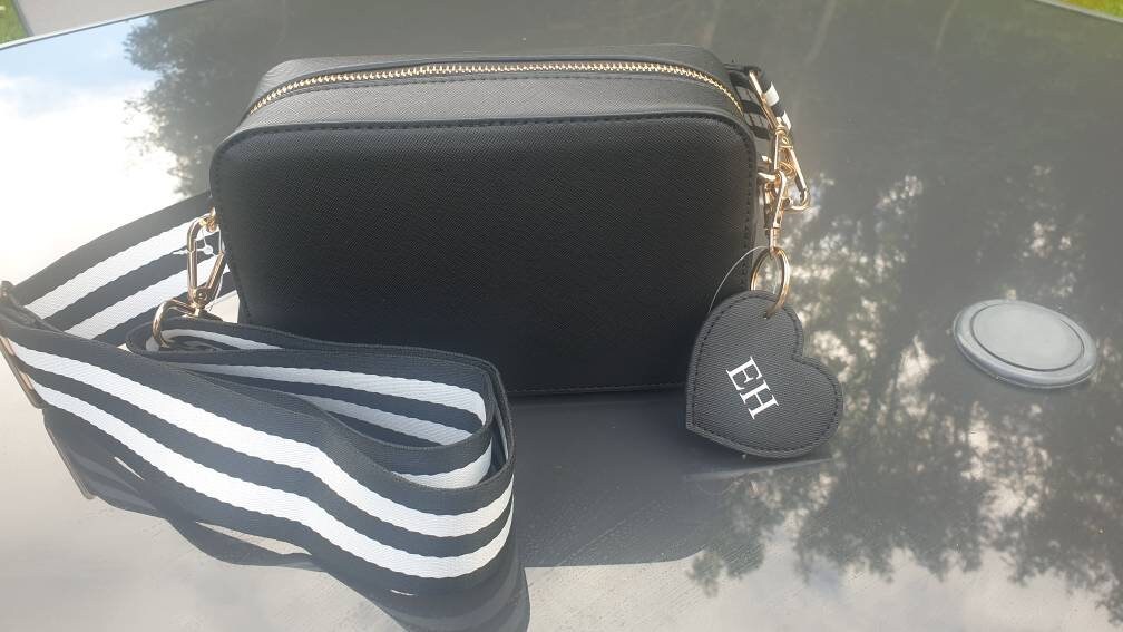 Personalised Monogram Cross Body Bag, Initial, Name, Custom Gift for Her, Leather Look Shoulder Bag, Gift For Mothers Day, Ireland, Irish