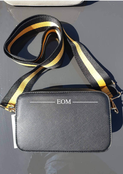 Personalised Monogram Cross Body Bag, Initial, Name, Custom Gift for Her, Leather Look Shoulder Bag, Changable Strap, Ireland, Irish