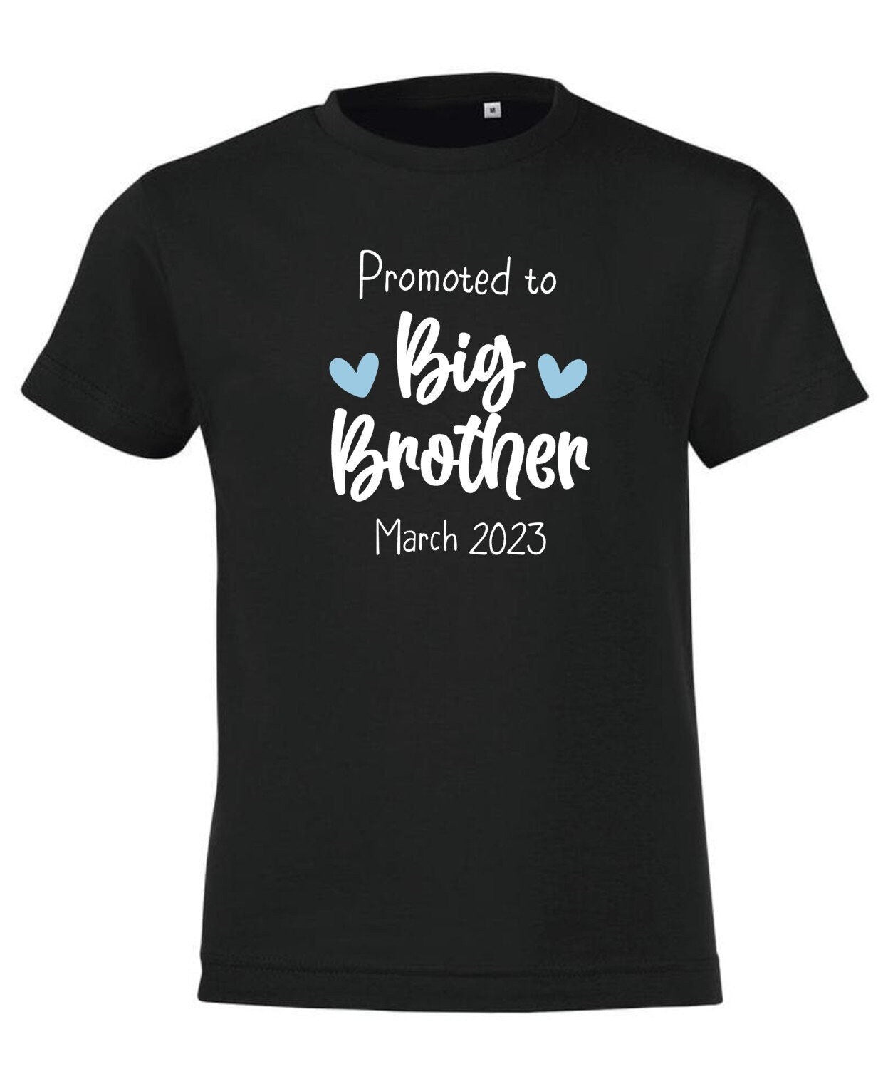 Promoted To Big Brother T-shirt | Personalised Kids Tee | Pregnancy Announcement | Sibling Gift | Any Text  | Ireland | Irish