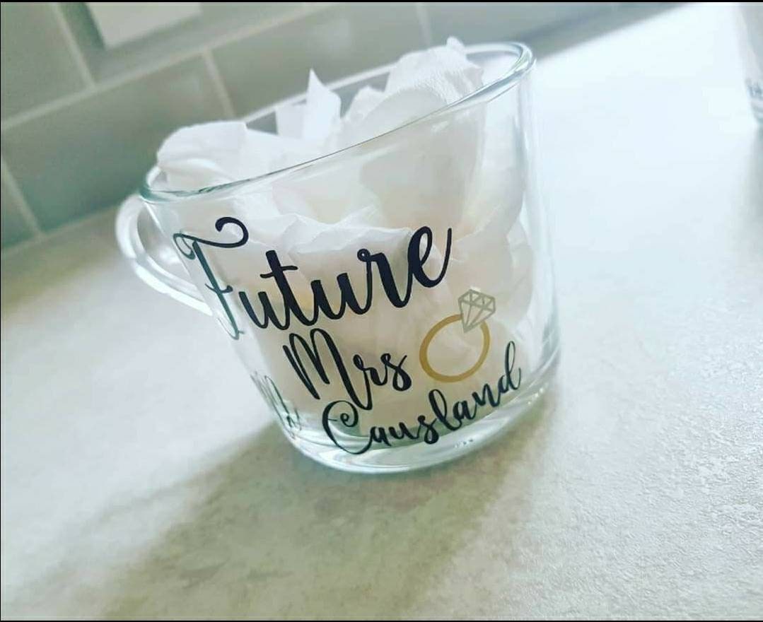Engagement Gift, Wedding Gift, Mr & Mrs Personalised Tea Coffee Glasses, Wedding Present, Couples Mugs, His and Hers, Ireland, Irish
