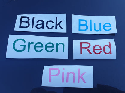 Two Colour Vinyl Decal Name Labels for Glasses, Bottles, Lunch Boxes, Storage and More, Custom Name Stickers, Bridesmaid, Wedding, Ireland