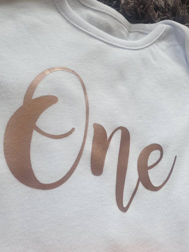 First Birthday 'One' Baby Vest