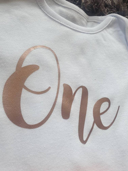 First Birthday 'One' Baby Vest