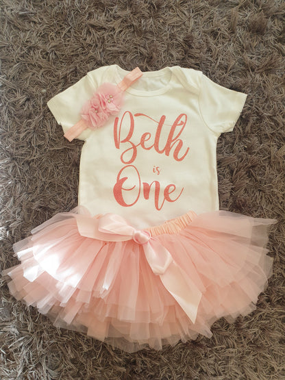 First Birthday Tutu, Vest and Headband
