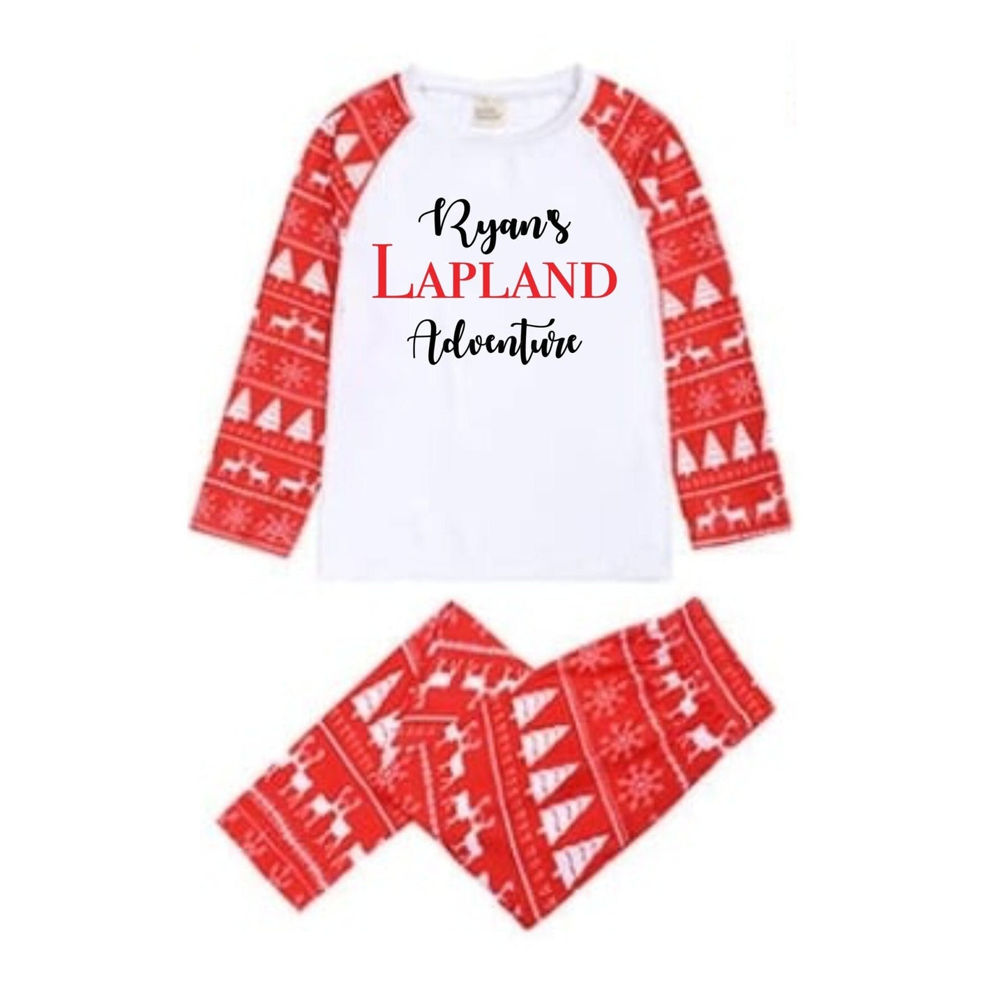 Lapland Personalised Family Christmas Pyjamas