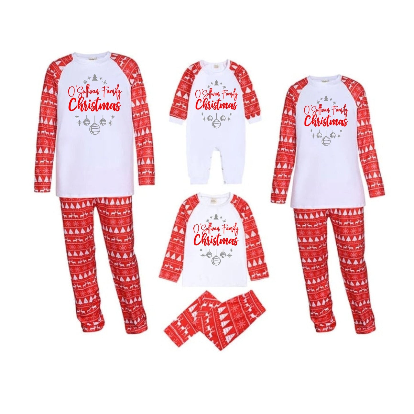 Personalised Family Christmas Pyjamas