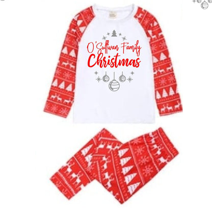 Personalised Family Christmas Pyjamas