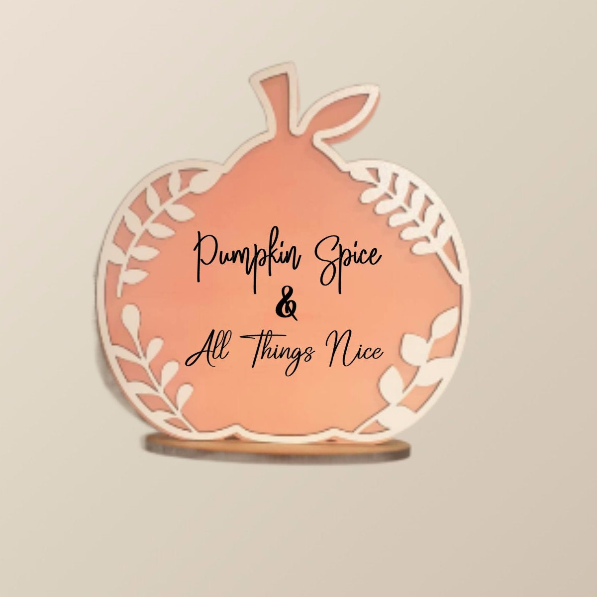 Autumn Home Decor, Pumpkin Shelf Sitter Decoration, Fall Decor, Personalised Halloween Decoration, Custom Text, Ireland, Irish