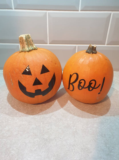 Pumpkin Vinyl Decal Labels, Halloween Stickers, Halloween Decor, Autumn Decoration, Ireland, Irish