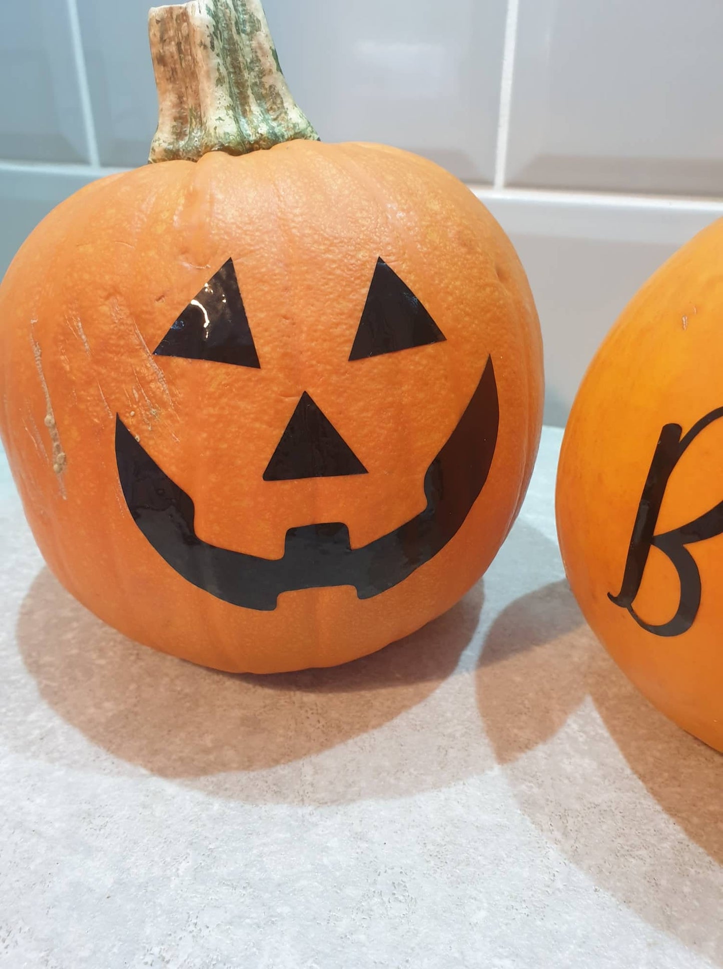 Pumpkin Vinyl Decal Labels, Halloween Stickers, Halloween Decor, Autumn Decoration, Ireland, Irish