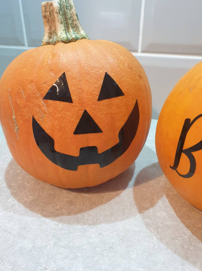 Pumpkin Vinyl Decal Labels, Halloween Stickers, Halloween Decor, Autumn Decoration, Ireland, Irish