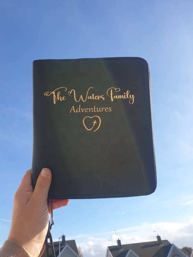 Personalised Travel Document Holder, Travel Wallet Organiser, Multiple Passport Holder, Honeymoon Gift, Wedding Present, Ireland, Irish