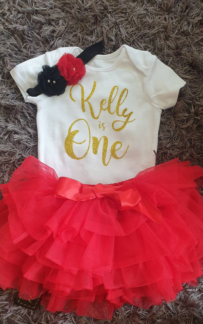 First Birthday Tutu, Vest and Headband