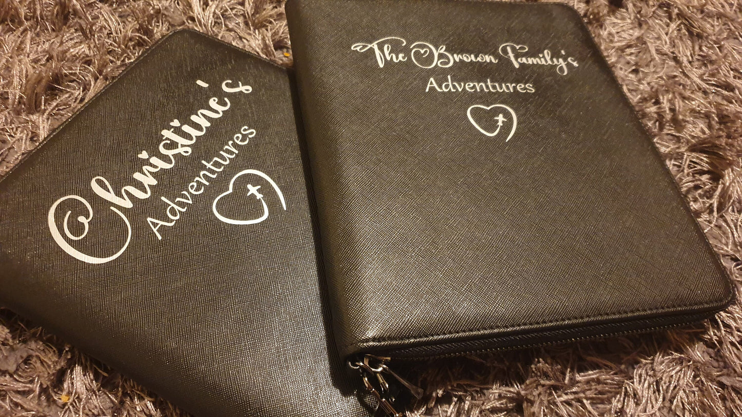 Personalised Travel Document Holder, Travel Wallet Organiser, Multiple Passport Holder, Honeymoon Gift, Wedding Present, Ireland, Irish