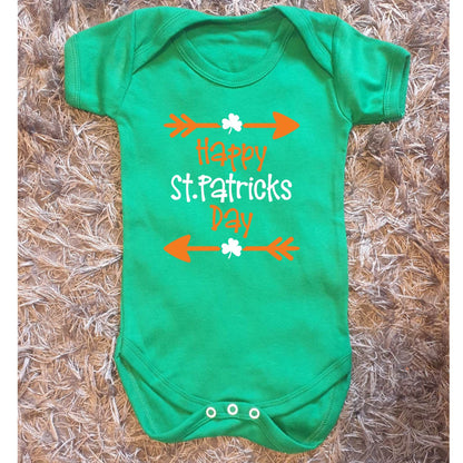 Happy St Patrick's Day Baby Vest - Irish Baby Outfit