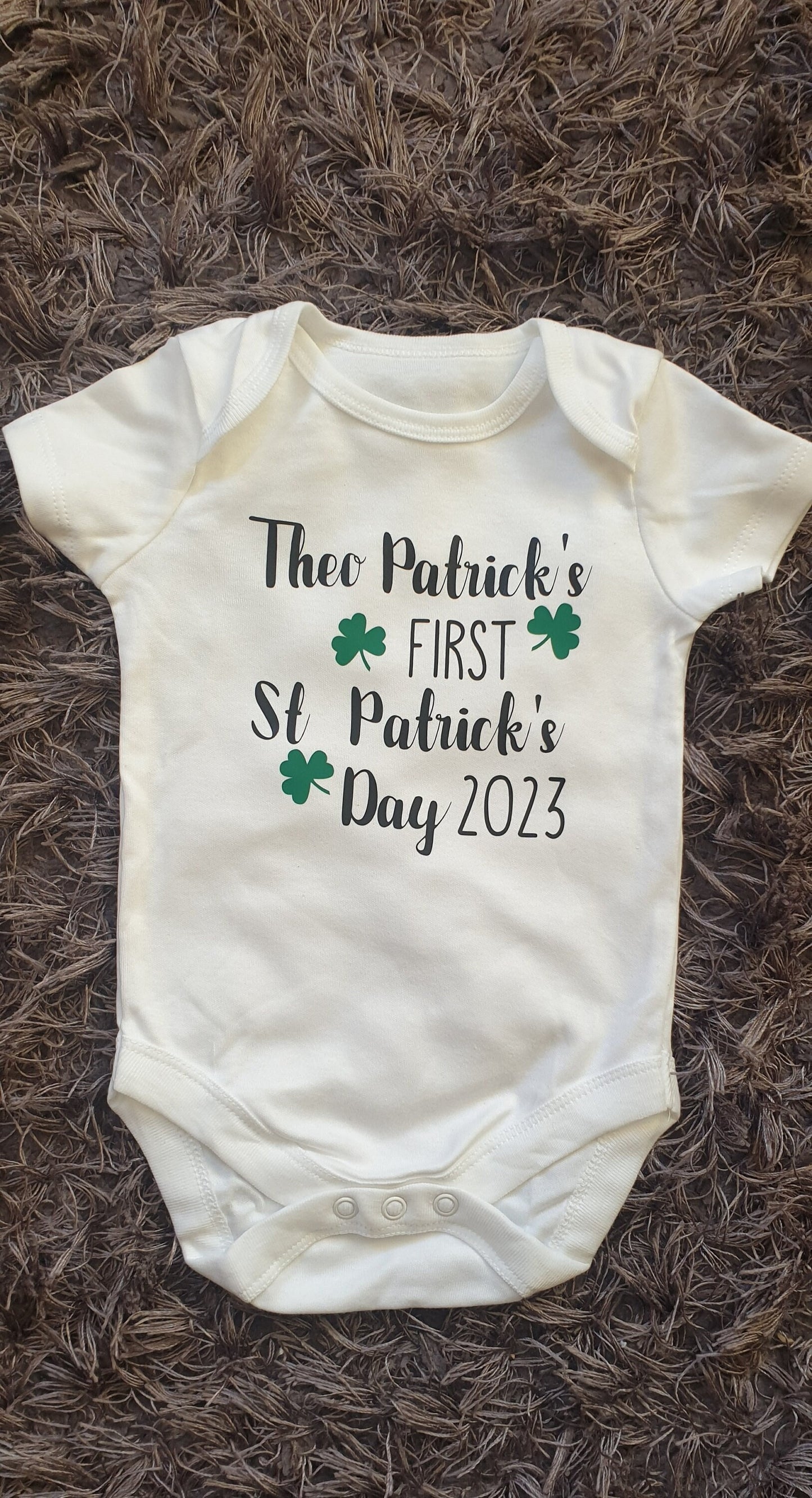 St Patrick's Day Baby Vest