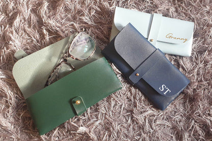 Personalised Glasses Case, Glasses Holder, Christmas Gift For Mom, Custom Present,  Gift For Granny, Mens, Women, PU Leather, Ireland, Irish