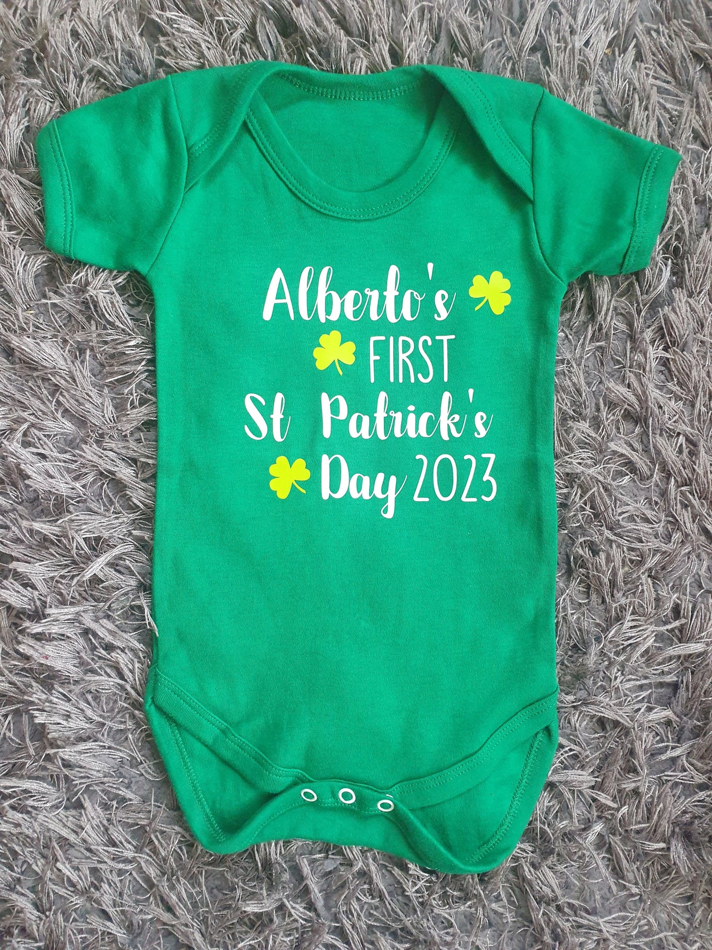 St Patrick's Day Baby Vest