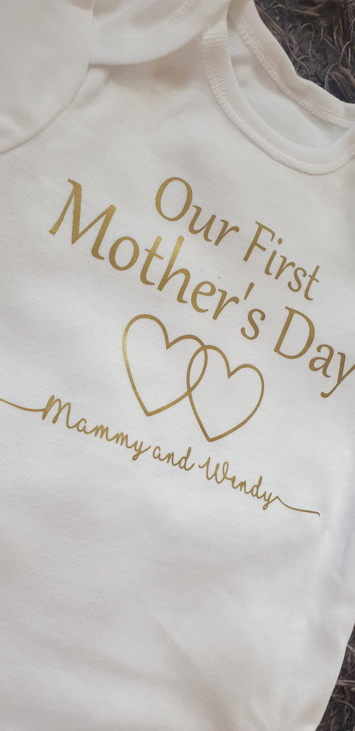 First Mother's Day Baby Vest