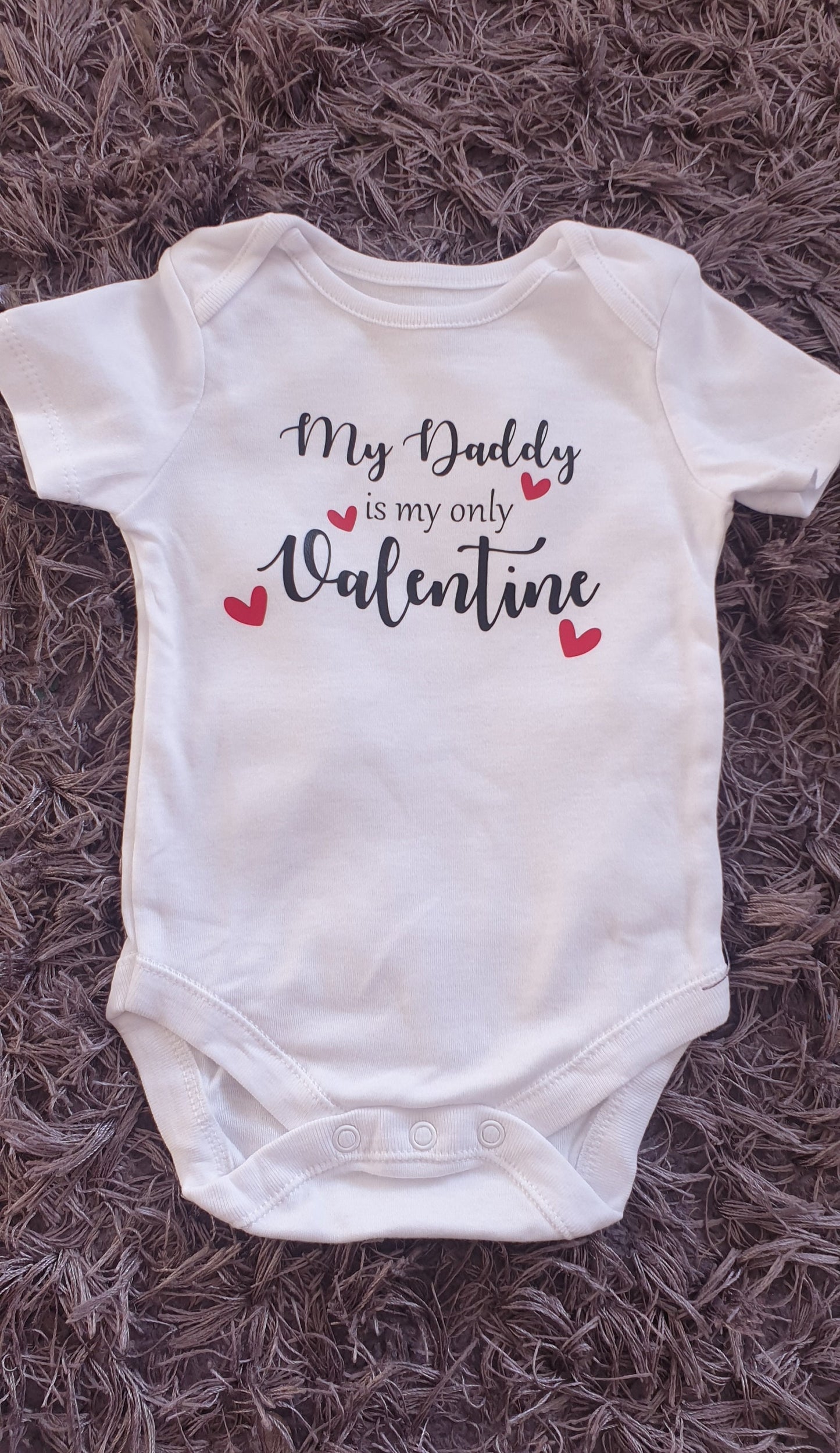 Daddys Valentine Baby Vest