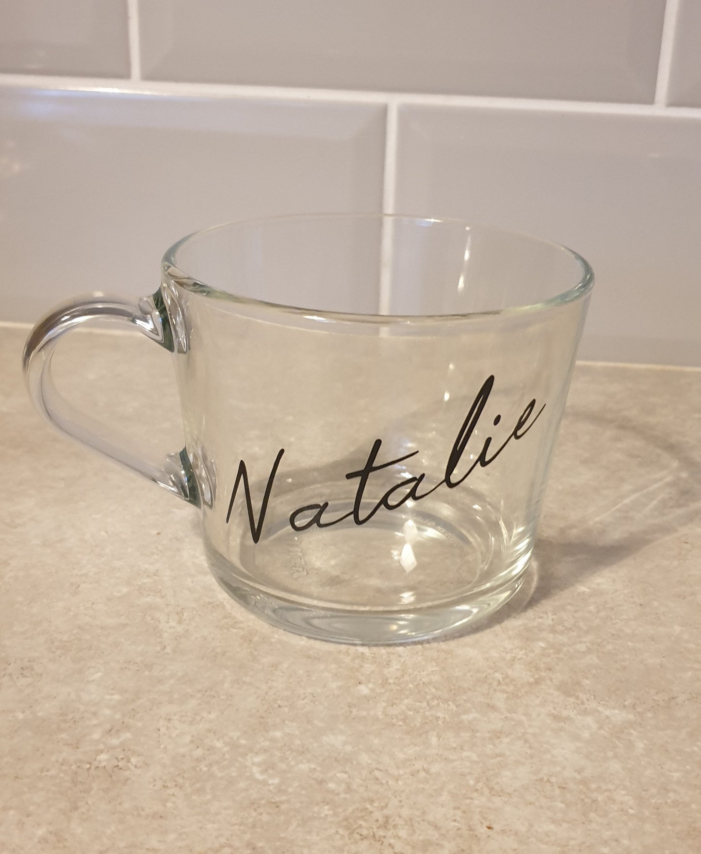 Personalised Tea Coffee Glass, Name Tea Cup, Coffee Lovers Gift, Custom Mug, Mothers Day Gift, For Mum, Ireland, Irish