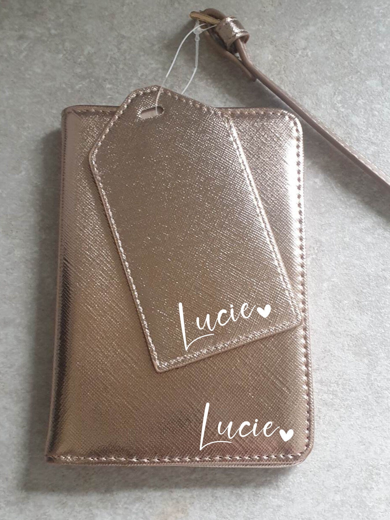 Personalised Name Initial Passport Cover And Luggage Tag Set | Passport Holder | Travel Gift | Holiday | Monogram | Custom | Ireland | Irish