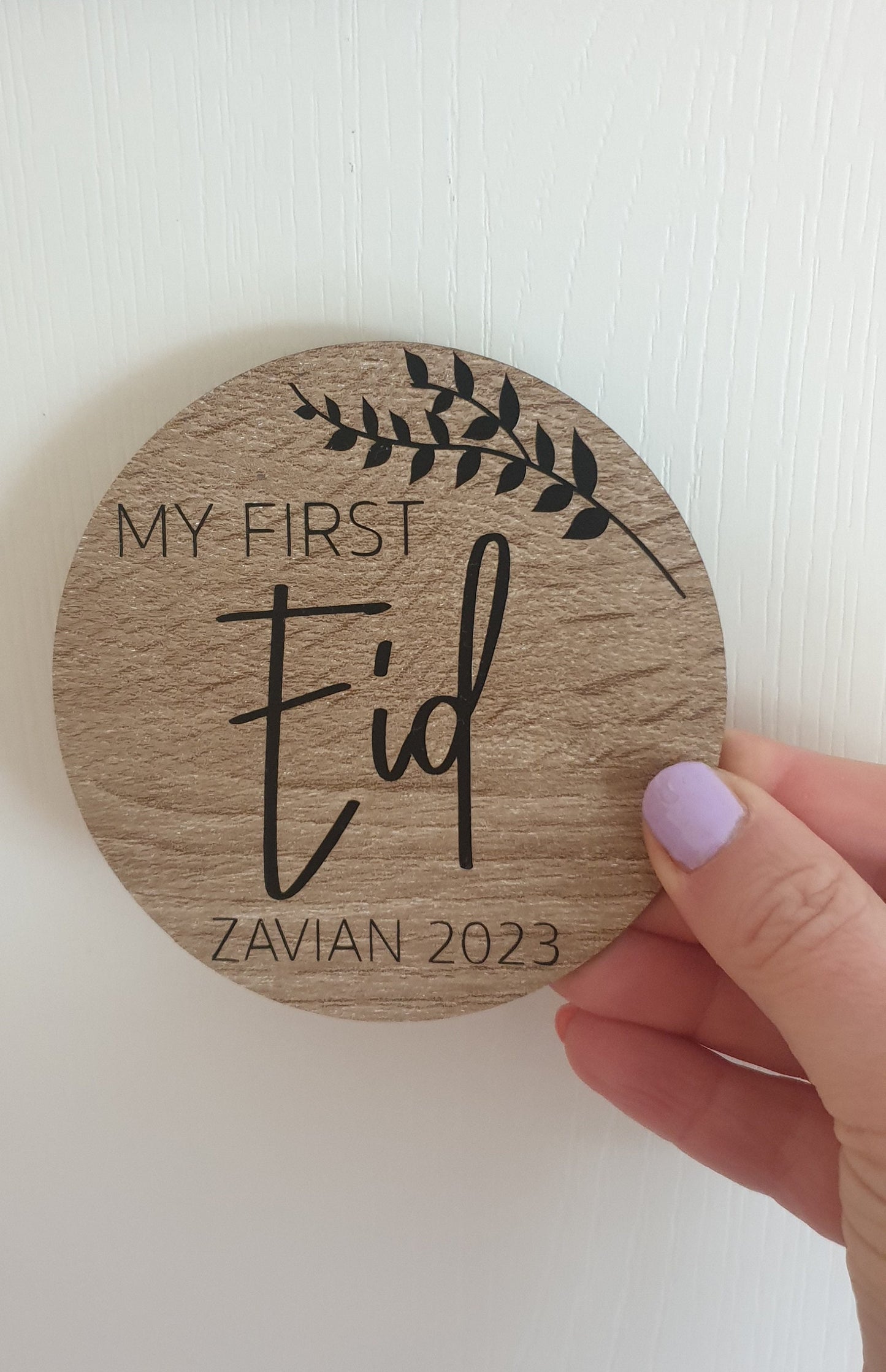 My First Eid Disc | Babies First Eid Plaque | Wooden Milestone Disc | Baby Photo Prop | Custom Keepsake | Islamic Gift | Ireland | Irish