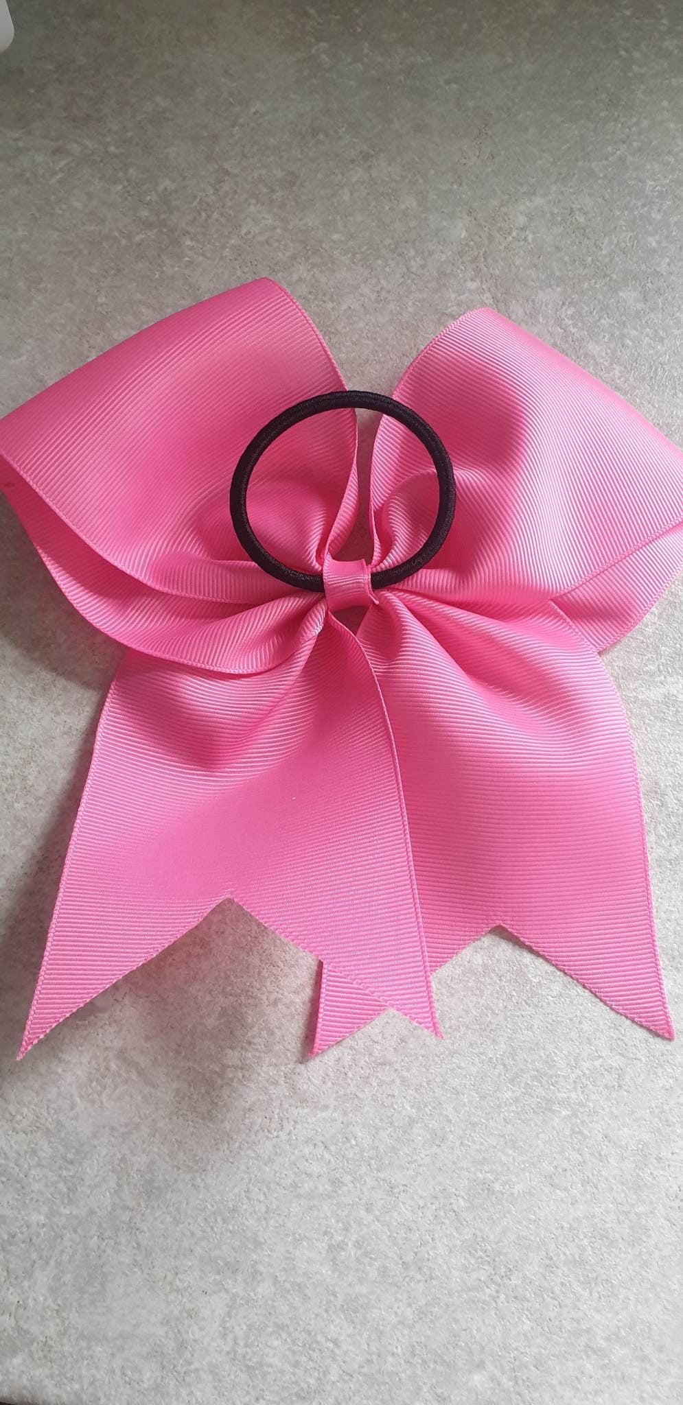 Personalised Girls Hair, Cheer Bow, Elastic Hair Bobble, Hair Tie For Girls, 7 Inch Bow, Name Initial, Custom Hair Accessory, Irish, Ireland