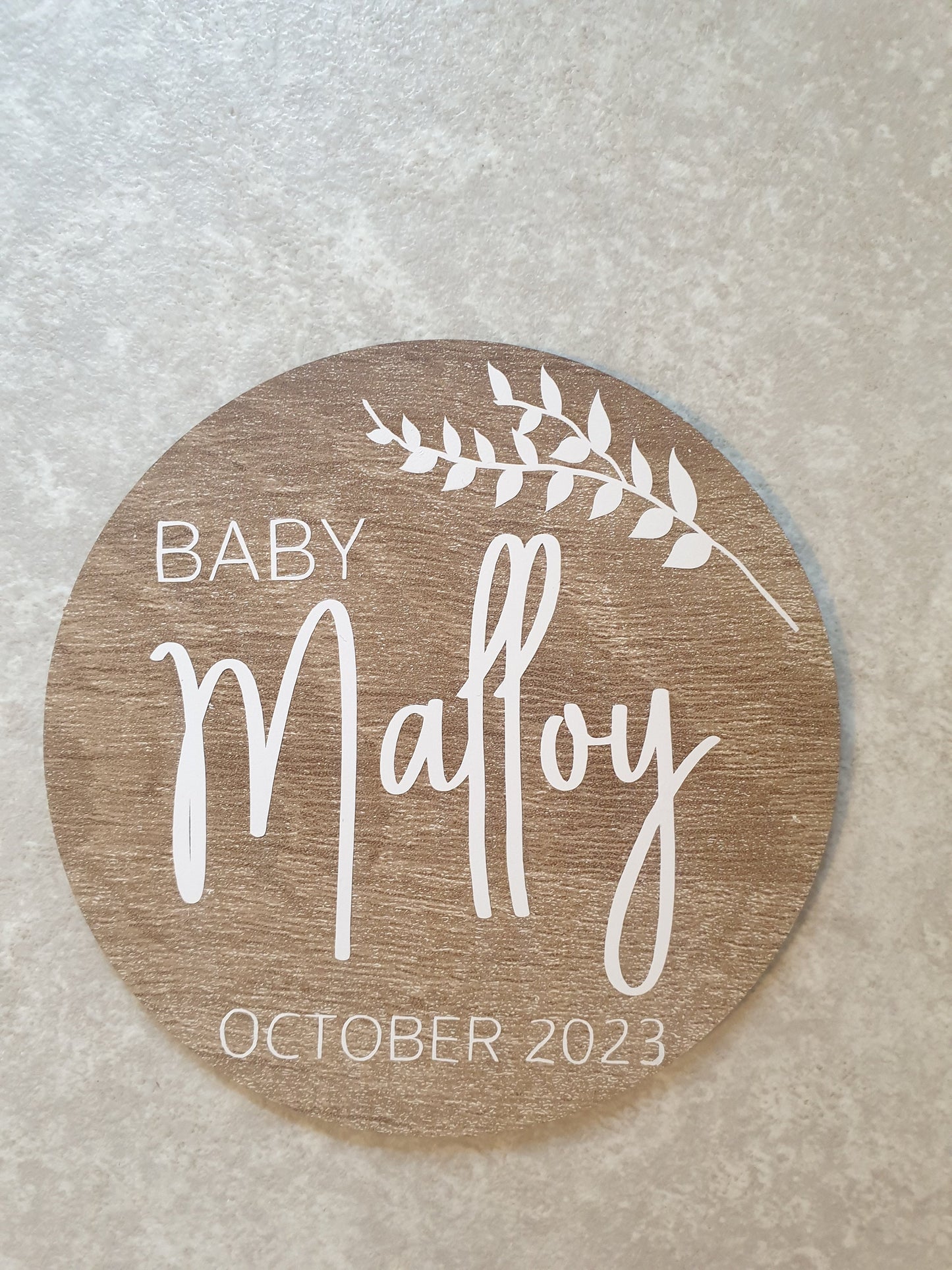 Pregnancy Announcement Disc | New Baby Plaque | Birth Announcement | Scan Photo Prop | Mum To Be Gift | Custom Keepsake | Ireland | Irish