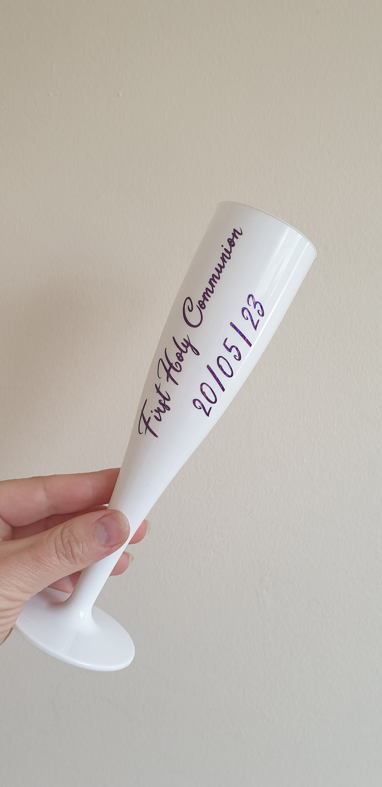 Personalised Plastic Champagne Flute, Hen Party, Bridal Party, Bridesmaid Gift, Wedding, Birthday, Pink Flute, White Flute, Ireland, Irish